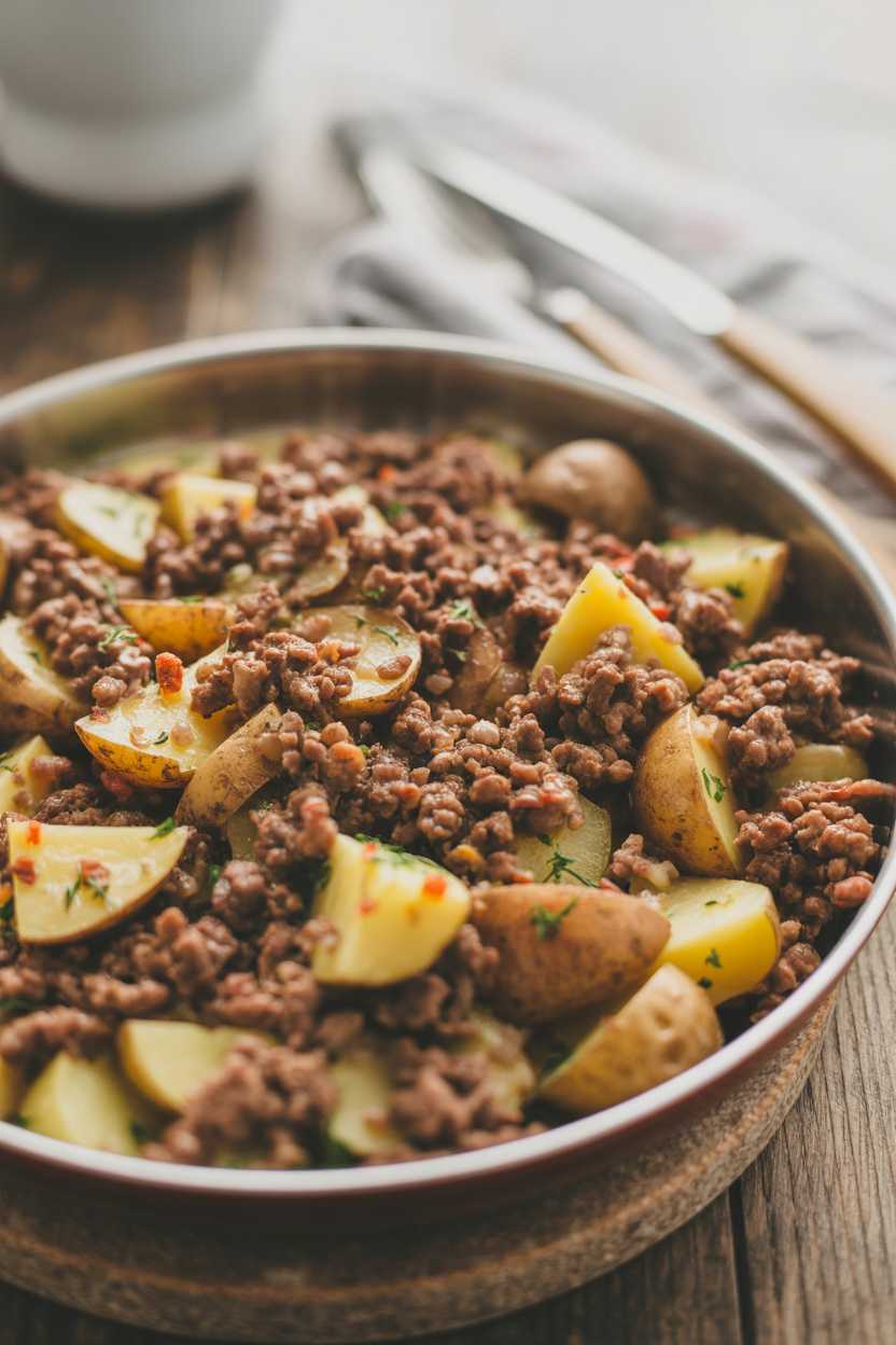 Beyond Boring: The Flavorful Ground Beef and Potatoes Skillet